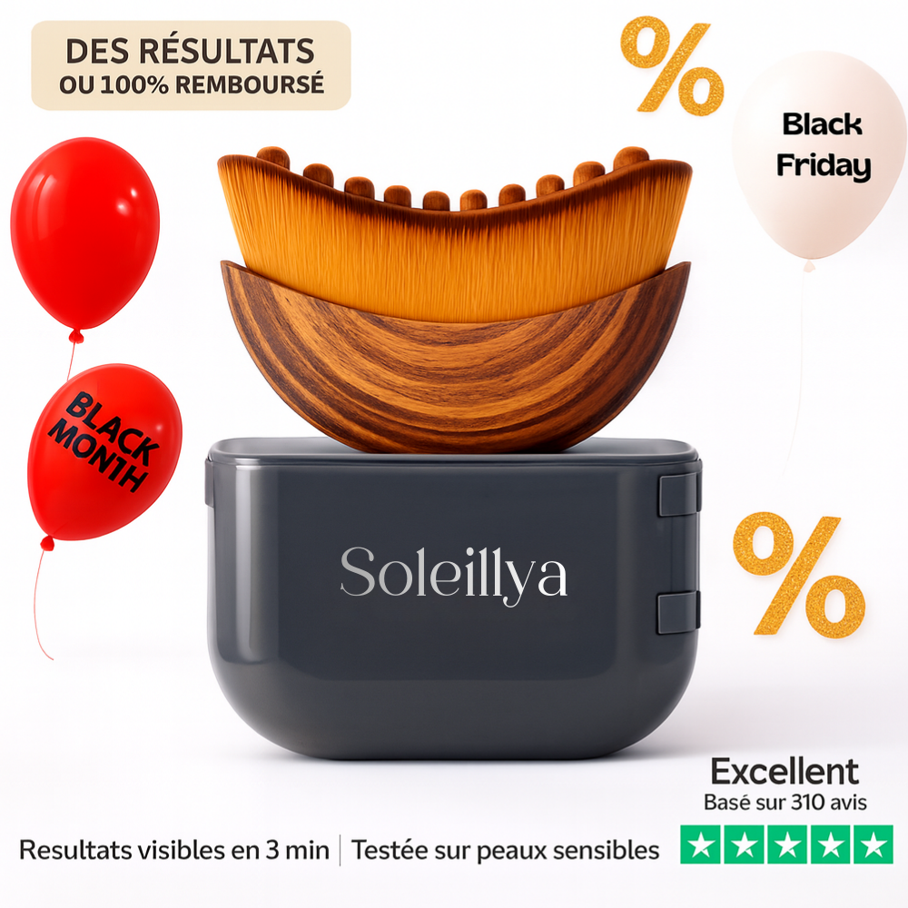 Soleillya® Brosse Sculptante de Drainage Facial