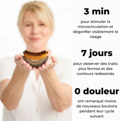 Soleillya® Brosse Sculptante de Drainage Facial