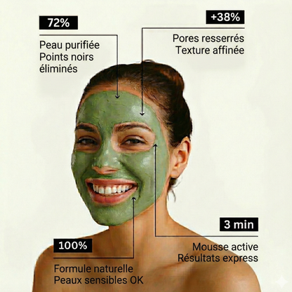 Soleillya™  Masque Bulles Profondes au Basilic Sacré