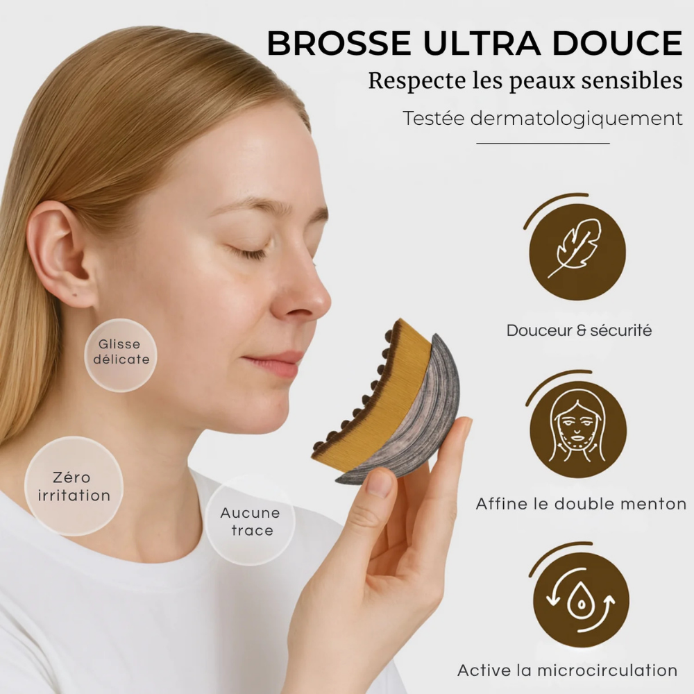 Soleillya® Brosse Sculptante de Drainage Facial