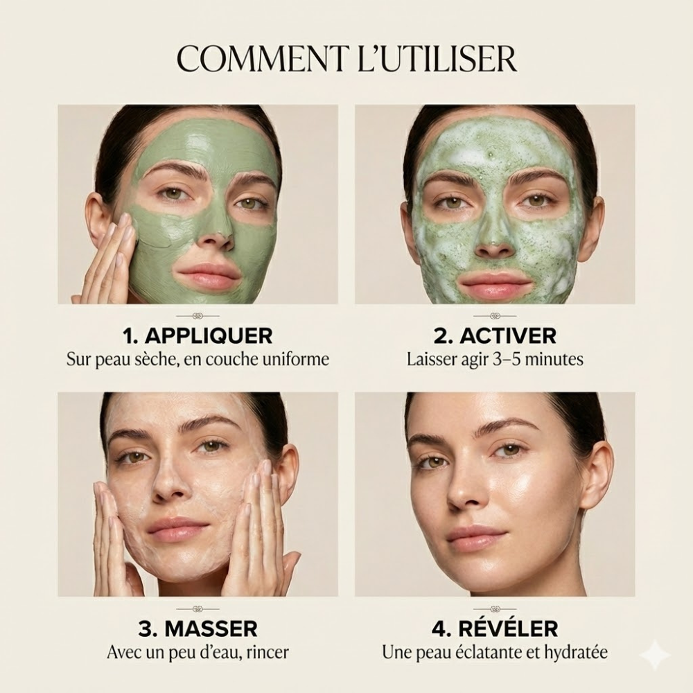 Soleillya™  Masque Bulles Profondes au Basilic Sacré