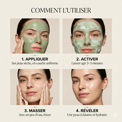 Soleillya™  Masque Bulles Profondes au Basilic Sacré