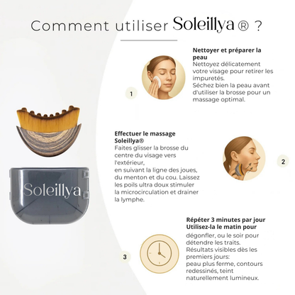 Soleillya® Brosse Sculptante de Drainage Facial