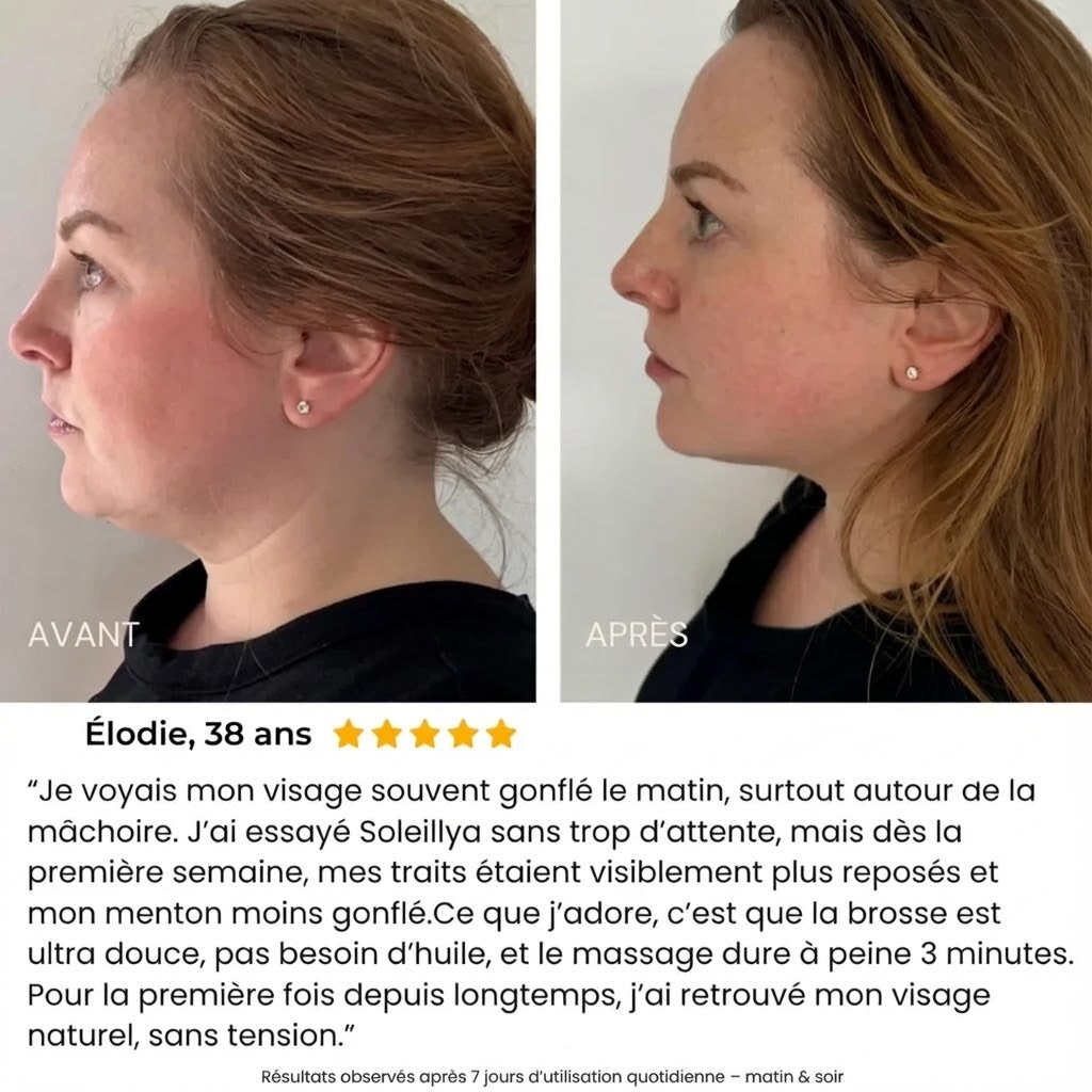 Soleillya® Brosse Sculptante de Drainage Facial