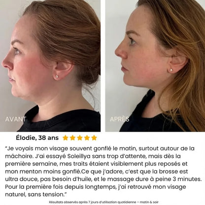 Soleillya® Brosse Sculptante de Drainage Facial